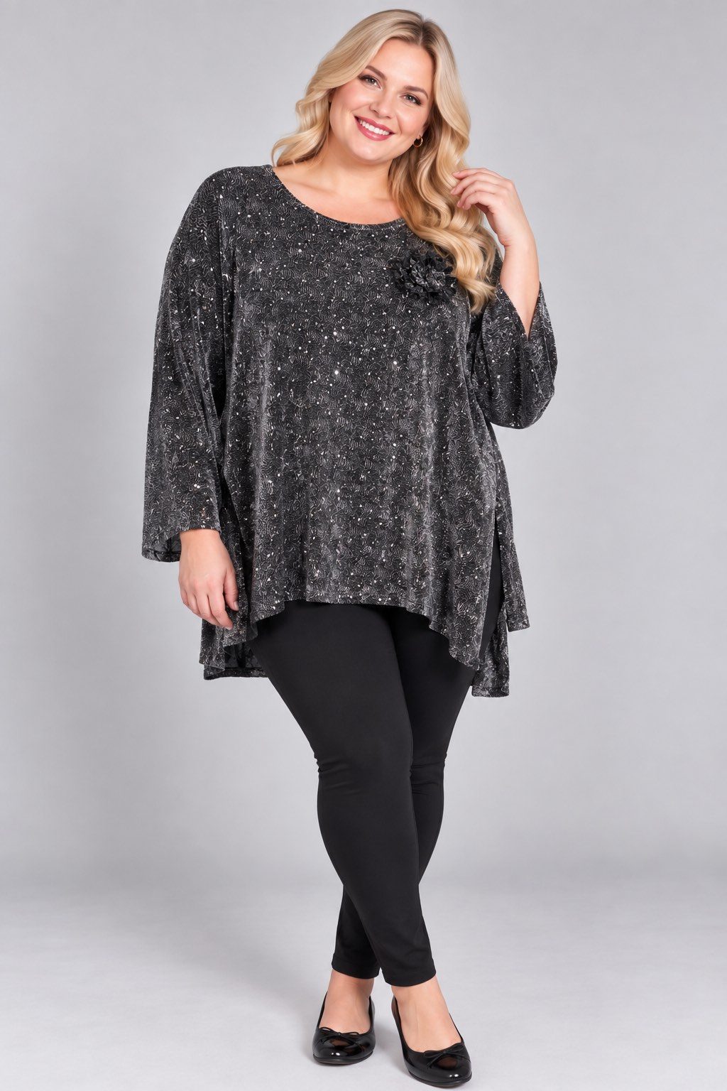 Tuniki Damskie Polskie_ size standard_ paczka 4szt 1 kolor 3167820