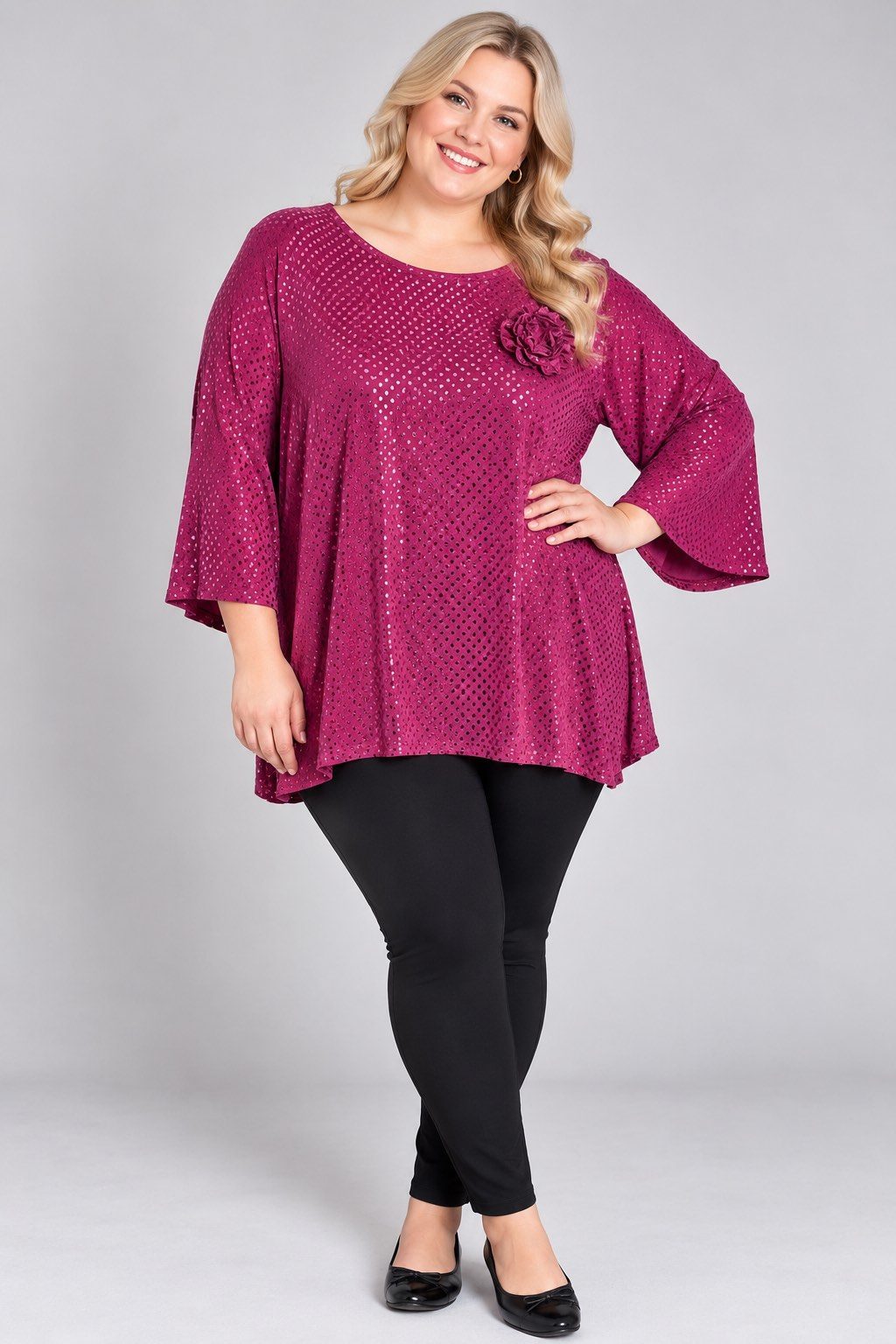 Tuniki Damskie Polskie_ size standard_ paczka 4szt 1 kolor 3167821