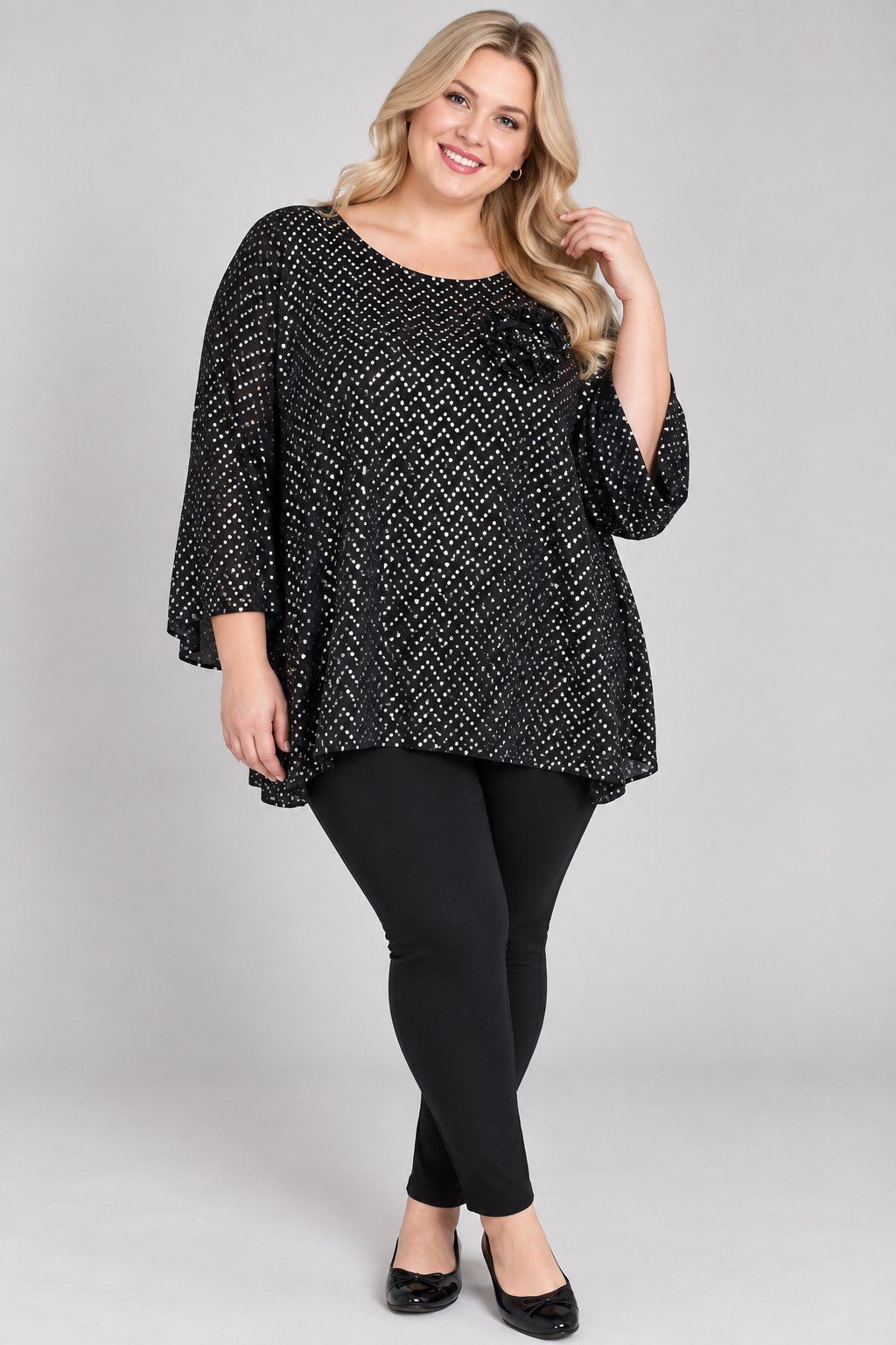 Tuniki Damskie Polskie_ size standard_ paczka 4szt 1 kolor 3167829