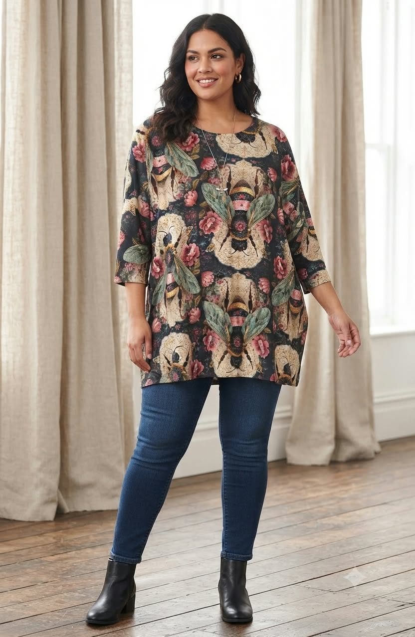 Tuniki Damskie Polskie_ size standard_ paczka 4szt 1 kolor 3167843