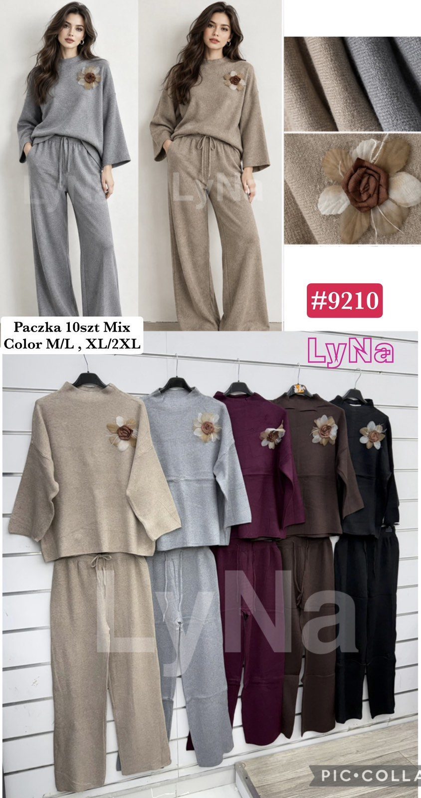 Komplety Damskie wloskie _size m-2xl_ paczka 10szt_ mix kolor 2961017