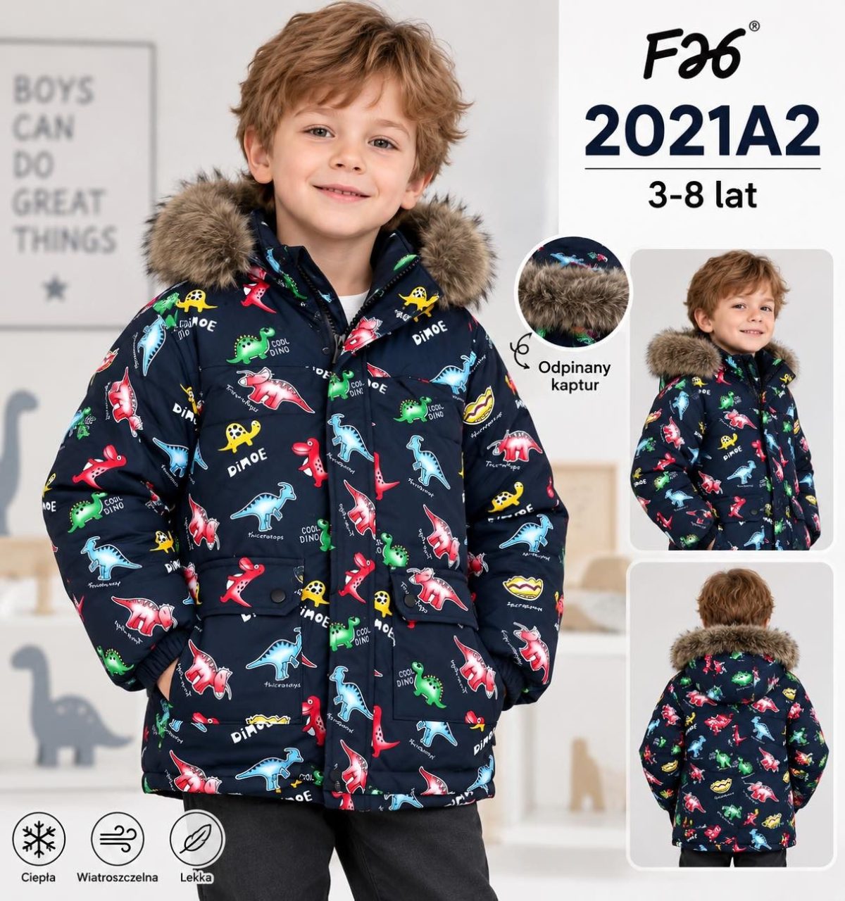 Kurtki DZIECIĘCA size 3-8 lat_ paczka 5szt _1 kolor 2961044