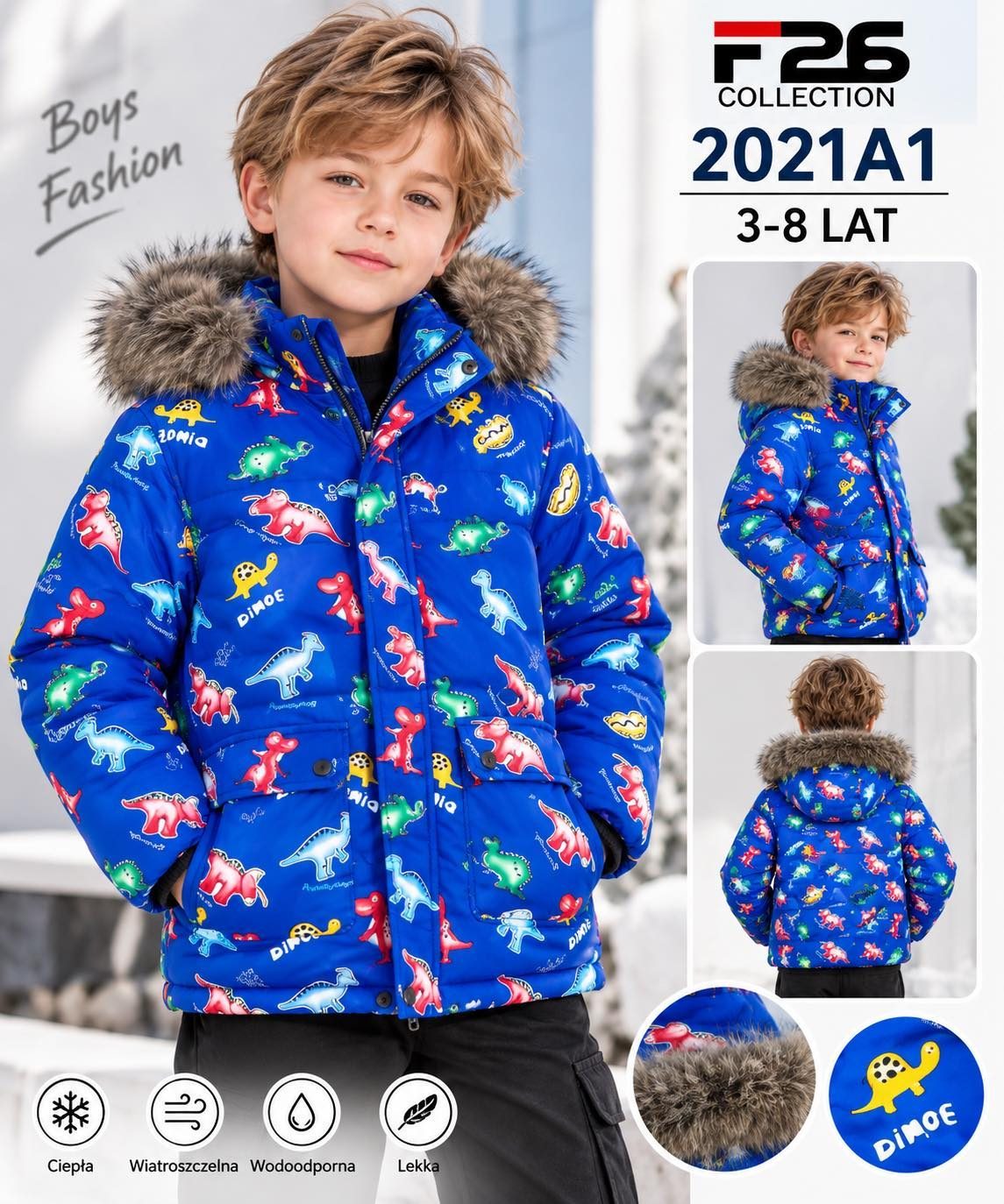 Kurtki DZIECIĘCA size 3-8 lat_ paczka 5szt _1 kolor 2961045