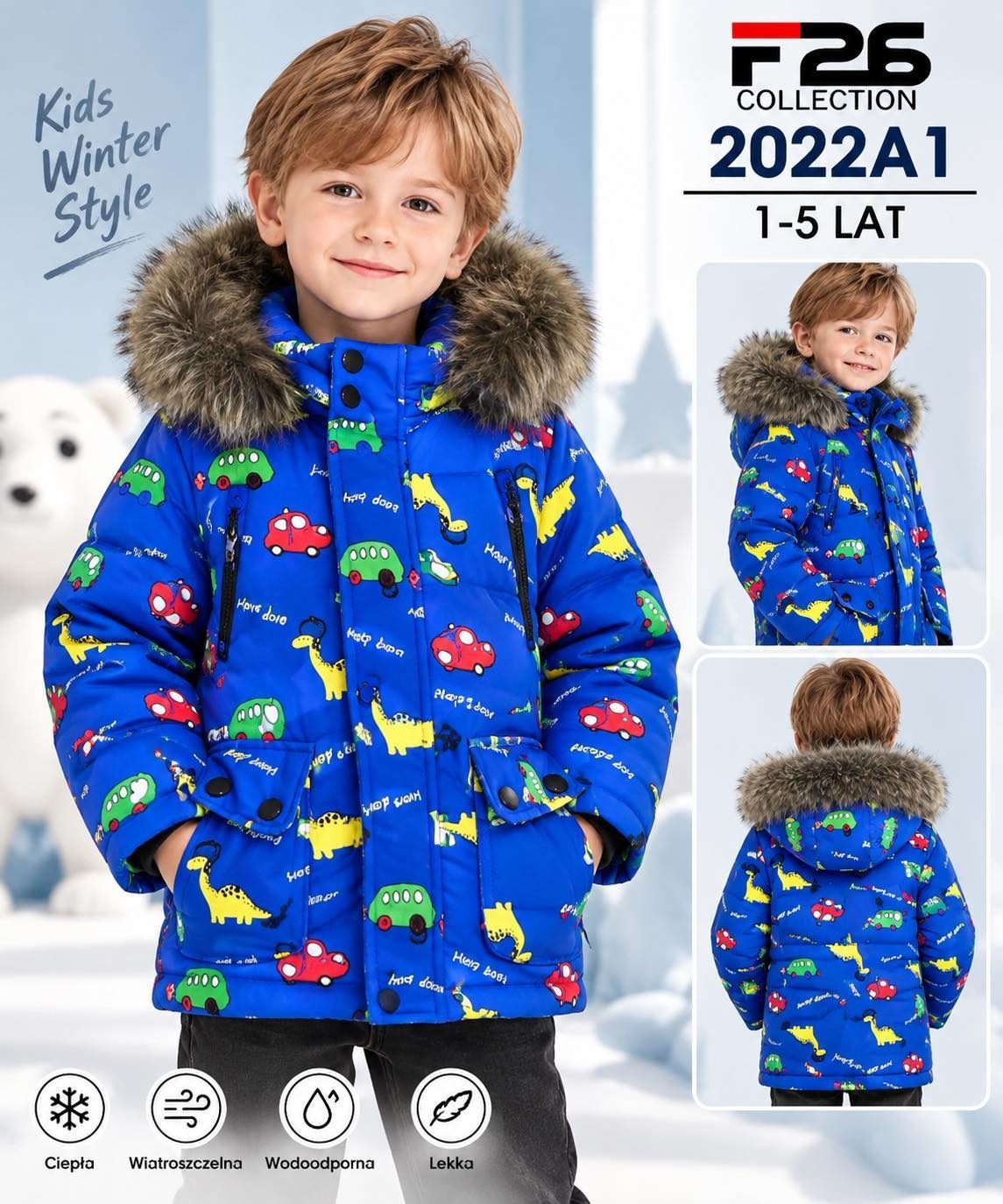 Kurtki DZIECIĘCA size 1-5 lat_ paczka 5szt _1 kolor 2961047