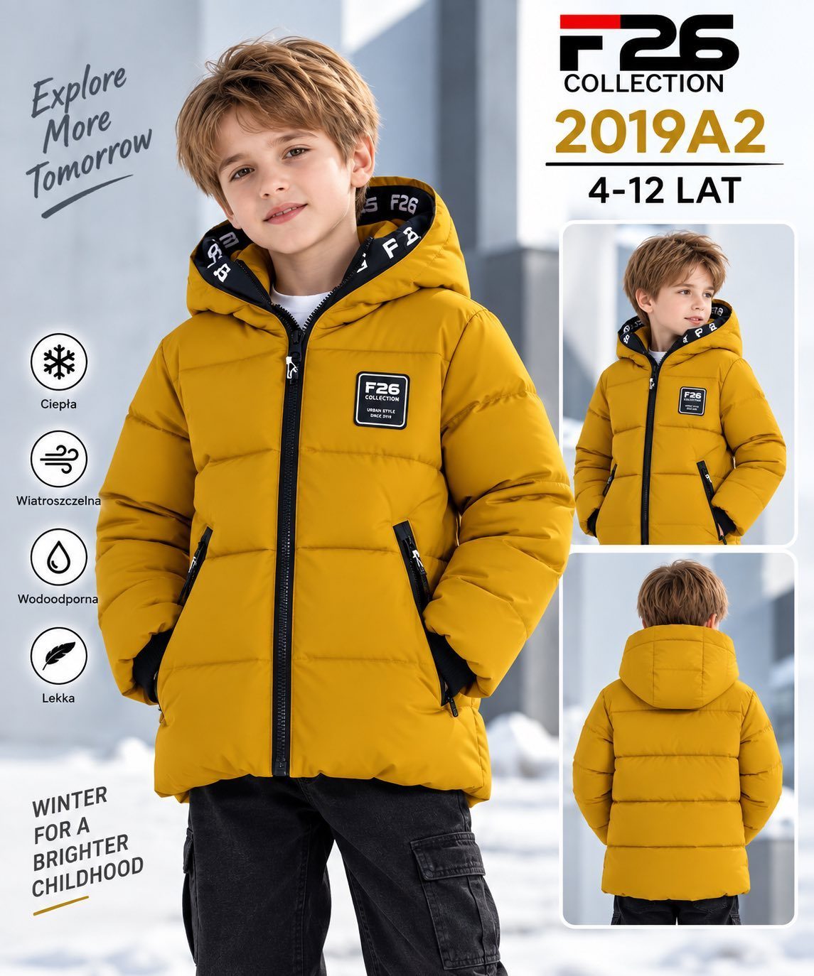 Kurtki DZIECIĘCA size 4-12 lat_ paczka 5szt _1 kolor 2961053