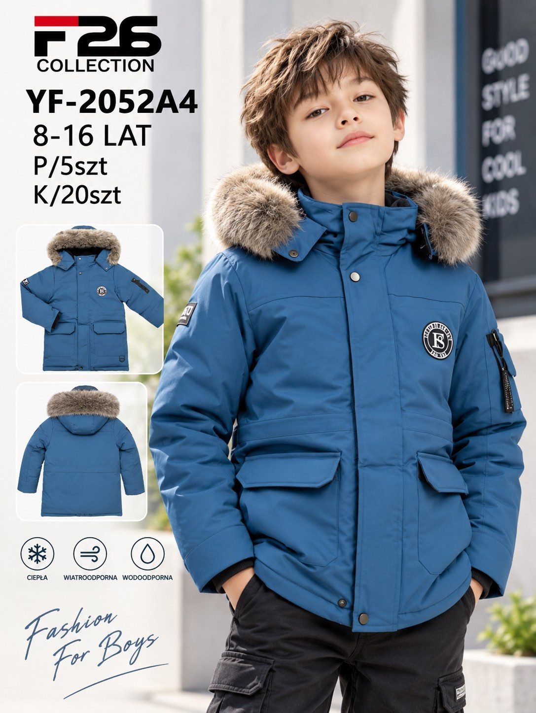 Kurtki DZIECIĘCA size 8-16 lat_ paczka 5szt _1 kolor 2961058