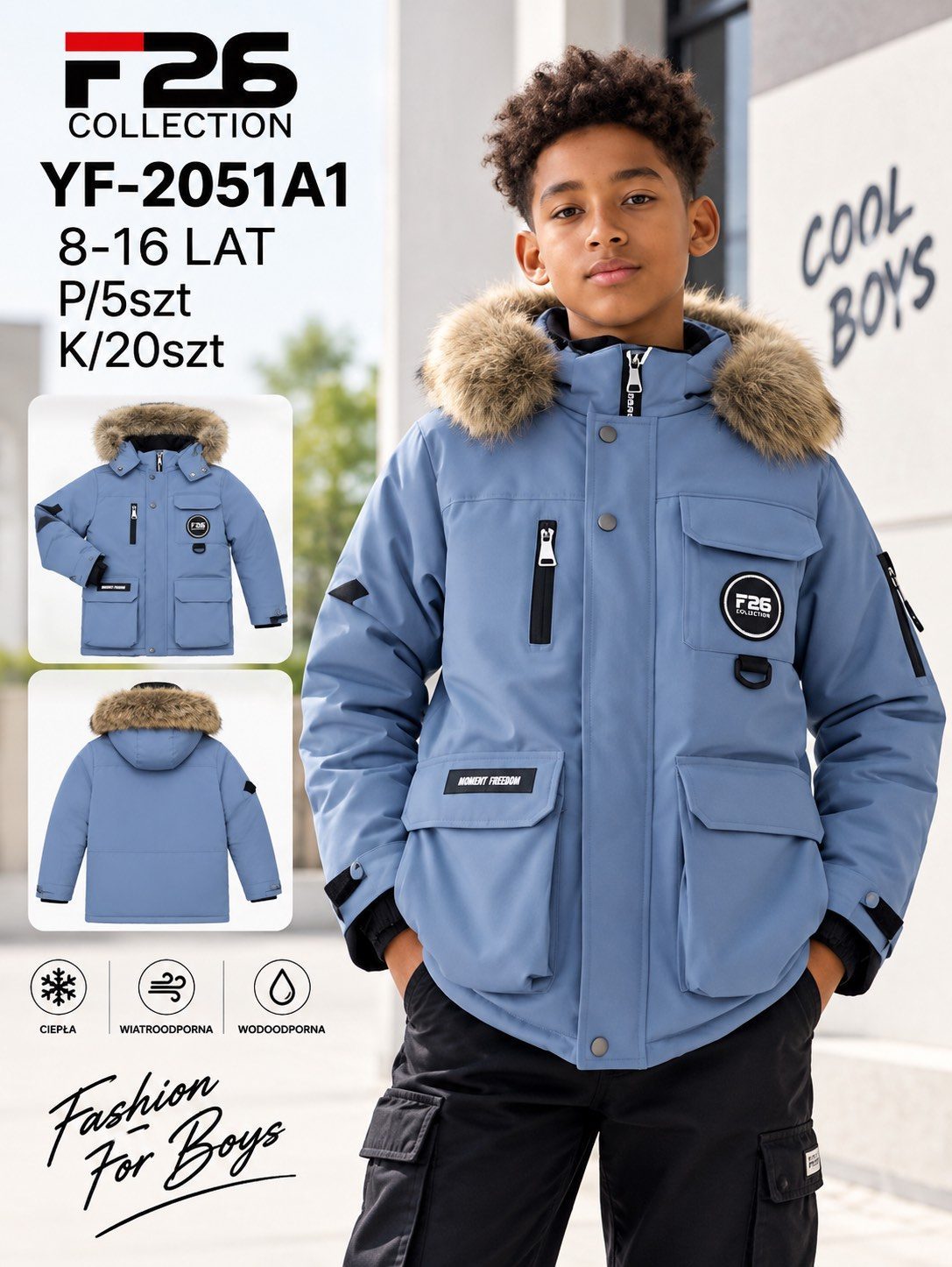 Kurtki DZIECIĘCA size 8-16 lat_ paczka 5szt _1 kolor 2961059
