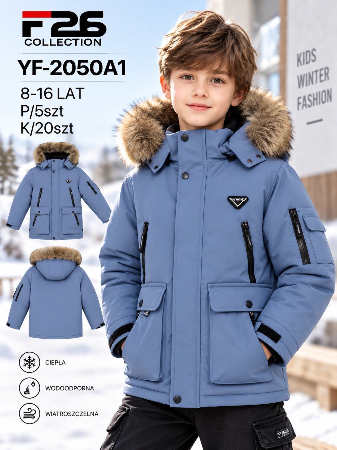 Kurtki DZIECIĘCA size 8-16 lat_ paczka 5szt _1 kolor 2961083