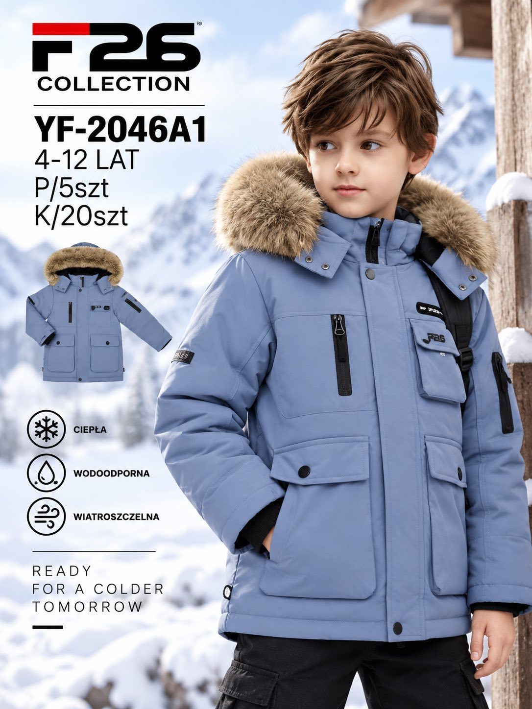 Kurtki DZIECIĘCA size 4-12 lat_ paczka 5szt _1 kolor 2961086