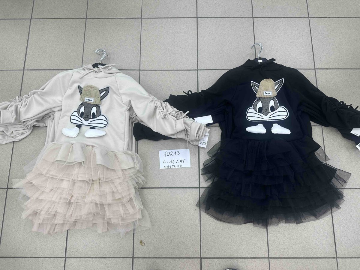 Sukienki DZIECIĘCA size 4-14 lat_ paczka 6szt _1 kolor 2961138
