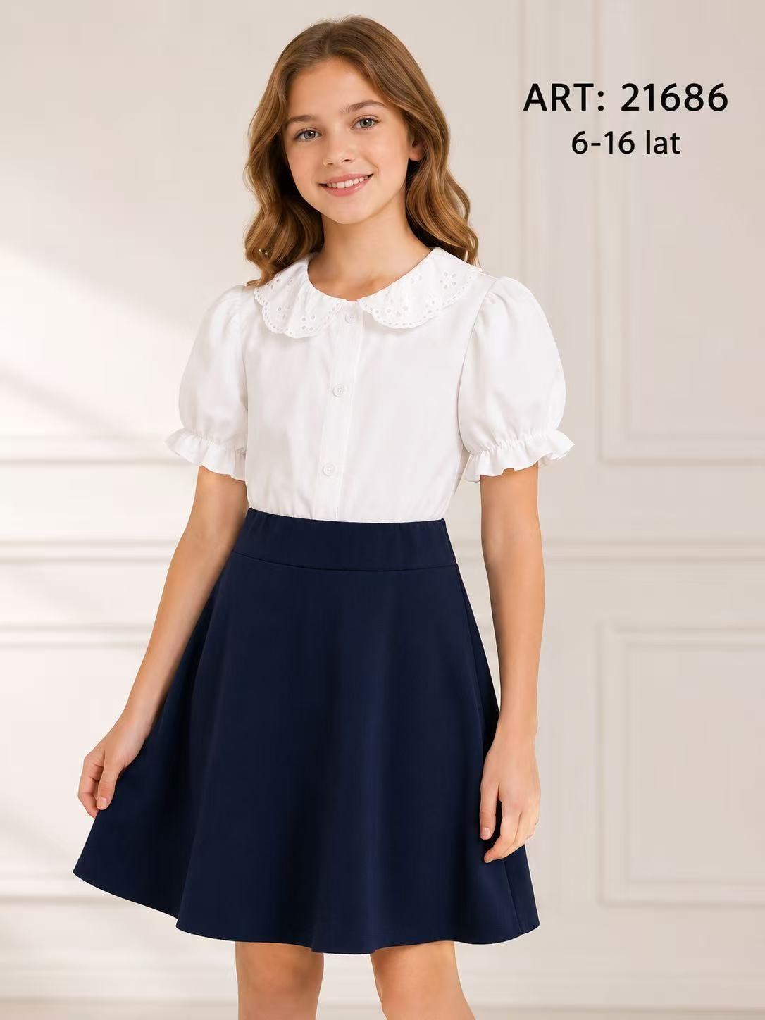 Sukienki DZIECIĘCA size 6-16 lat_ paczka 6szt _1 kolor 2961164