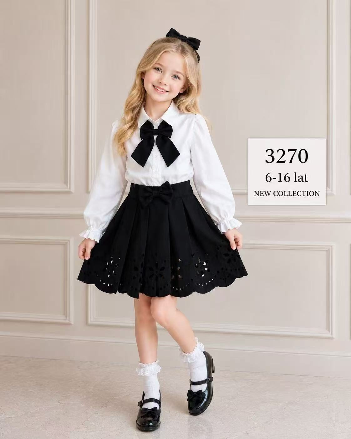 Sukienki DZIECIĘCA size 6-16 lat_ paczka 6szt _1 kolor 2961171