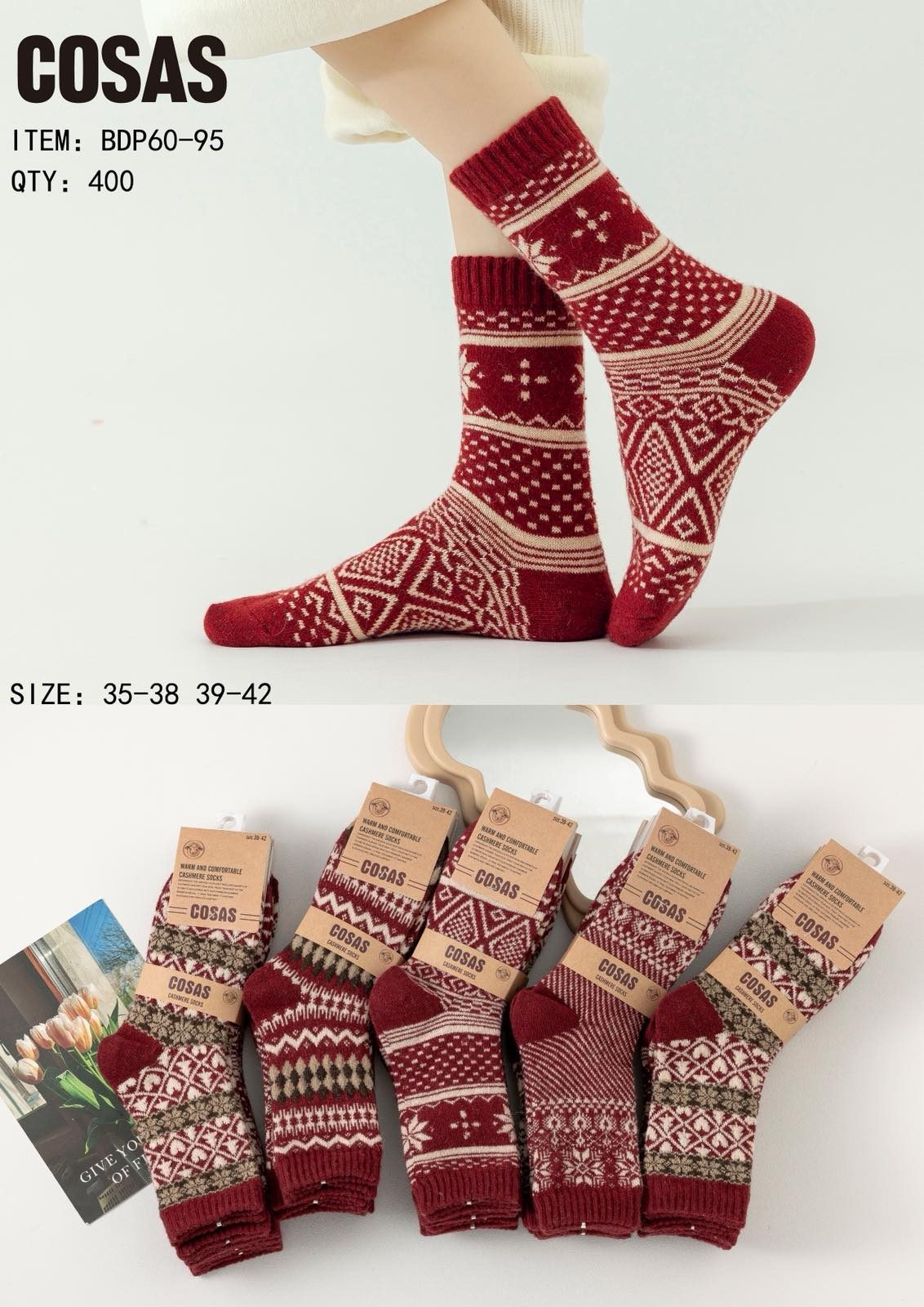 Skarpety DAMSKA.SIZE: 35-42_( 40PAR/PACZKA) KOLOR JAK NA ZDZIĘCIU 8928741