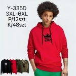 Bluza MĘSKA size 3XL-6XL_ paczka 12szt _mix kolor 8928857