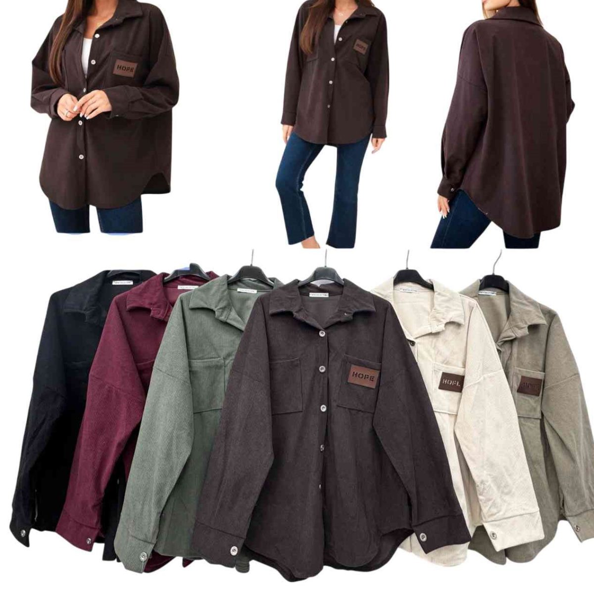 Koszule damskie z długim rękawem. Produkt włoski (UNI_ 4) 8295999