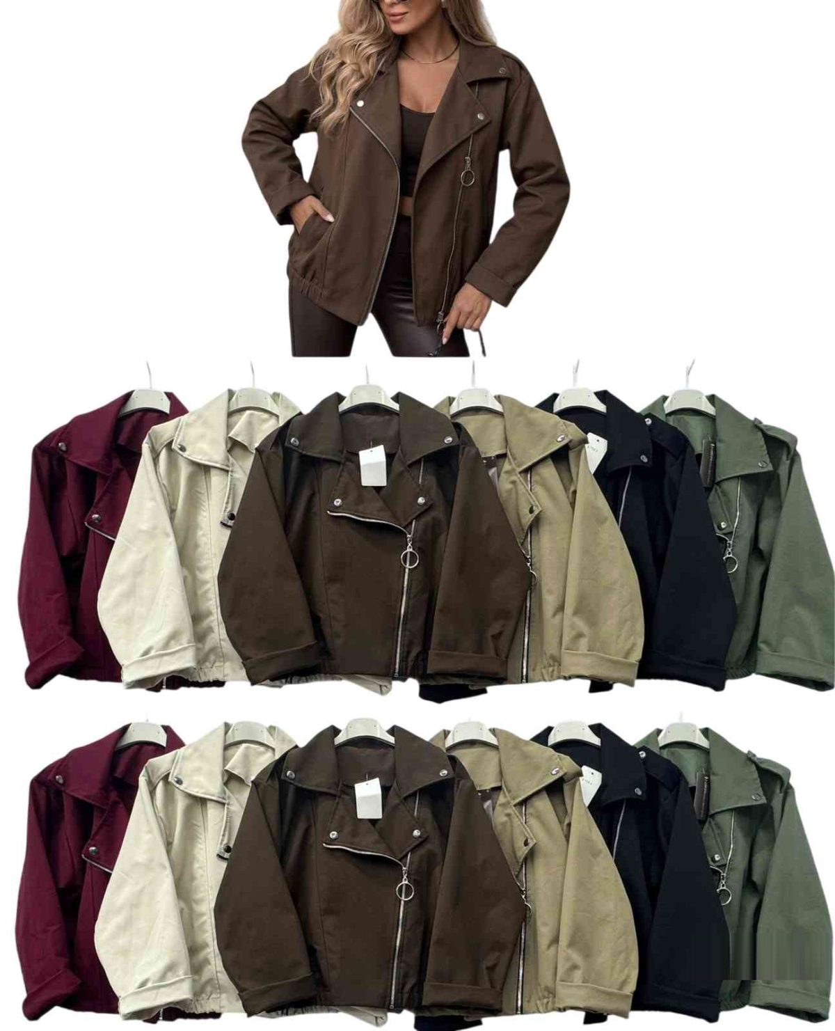 Kurtki damskie z długim rękawem. Produkt włoski (UNI_ 4) 8296021