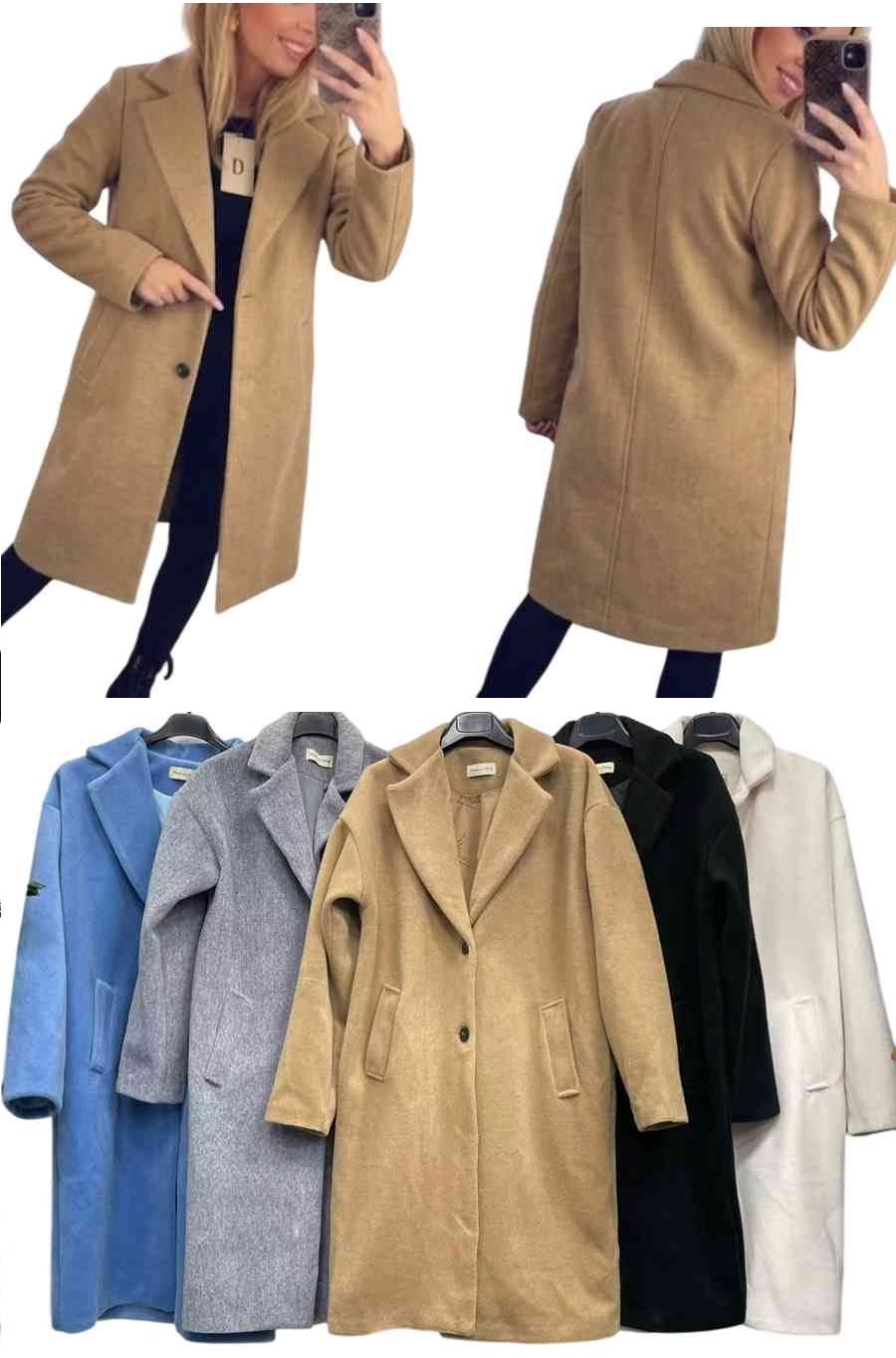 Płaszcze damskie z długim rękawem - Produkt włoski (S-L_3) 8296026
