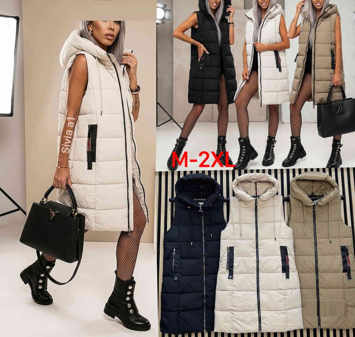 Kamizelki damskie. Produkt włoski (M-3XL_ 5) 8296050