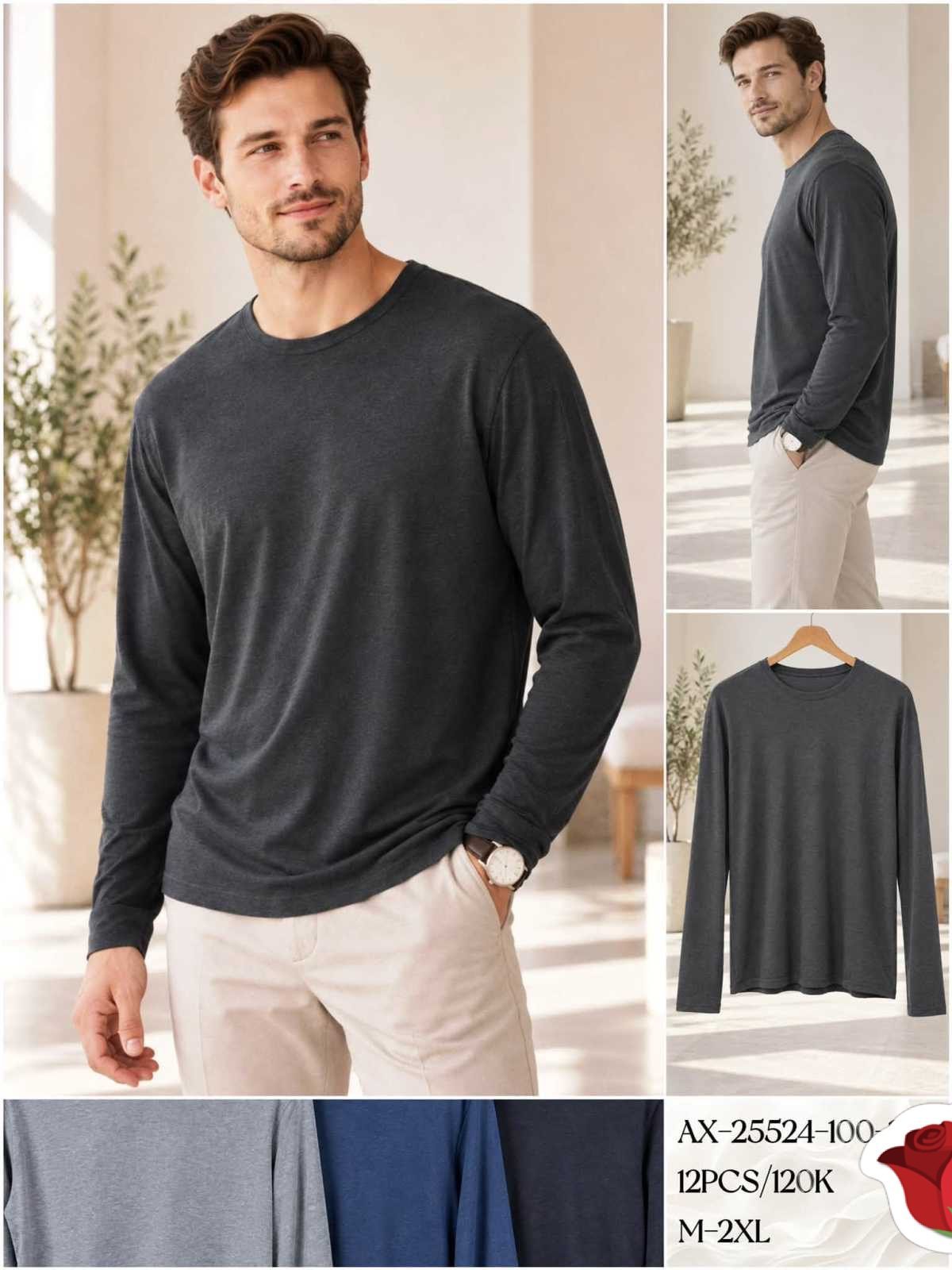 Bluzki MĘSKA_size m-2xl_paczka 12 szt_mixkolor 6673932