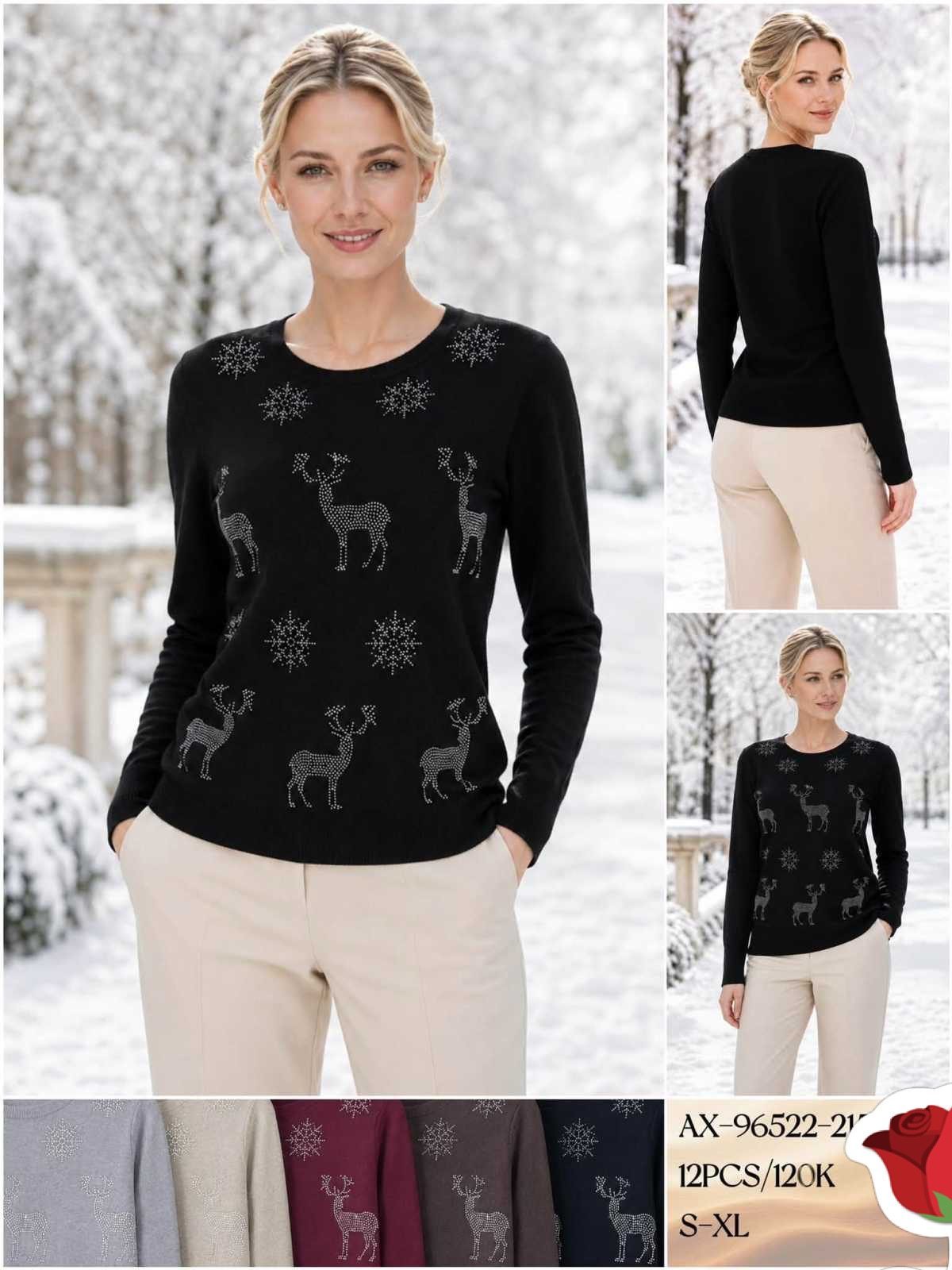 Swetry DAMSKA_size s-xl_paczka 12 szt_mixkolor 6673961