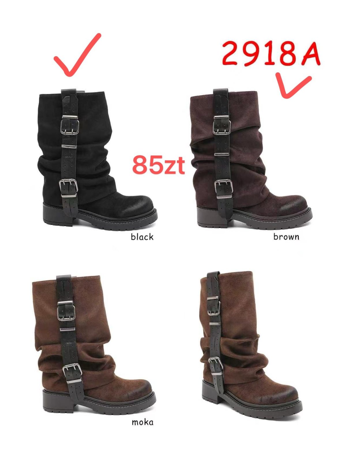 Buty Kozaki DAMSKIE (36-41_12 par) 1492474