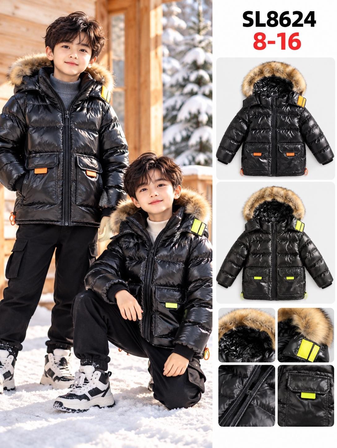 Kurtki DZIECIĘCA_size 8-16lat_paczka 5 szt_1kolor 2638359