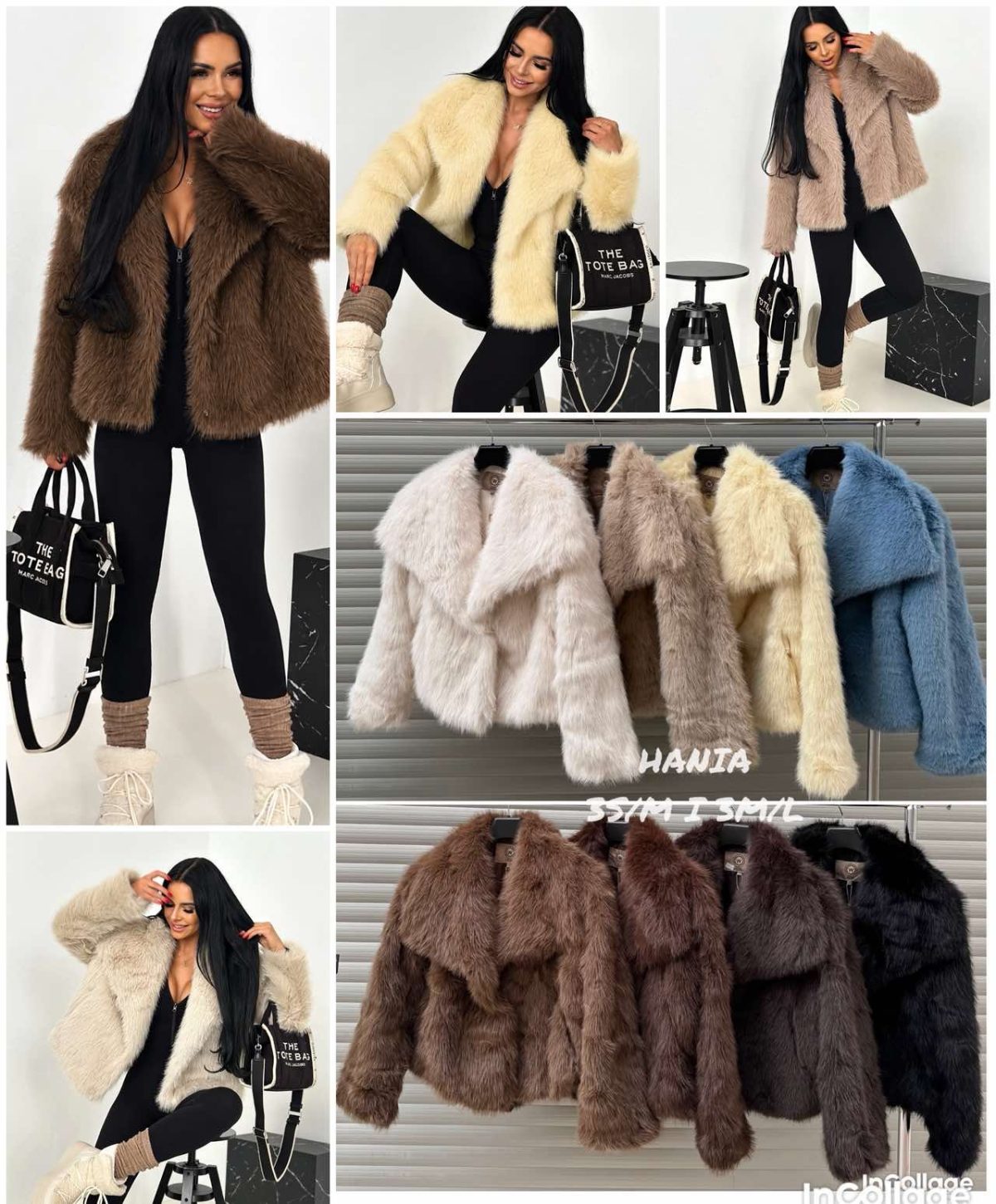 Futro DAMSKA_size s-l_paczka 8 szt_1kolor 2638377