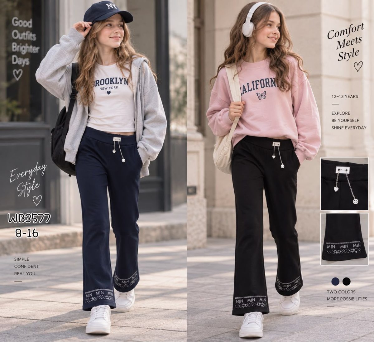 Spodnie DZIECIĘCA size 8-16 lat_ paczka 10szt _mix kolor 2638405