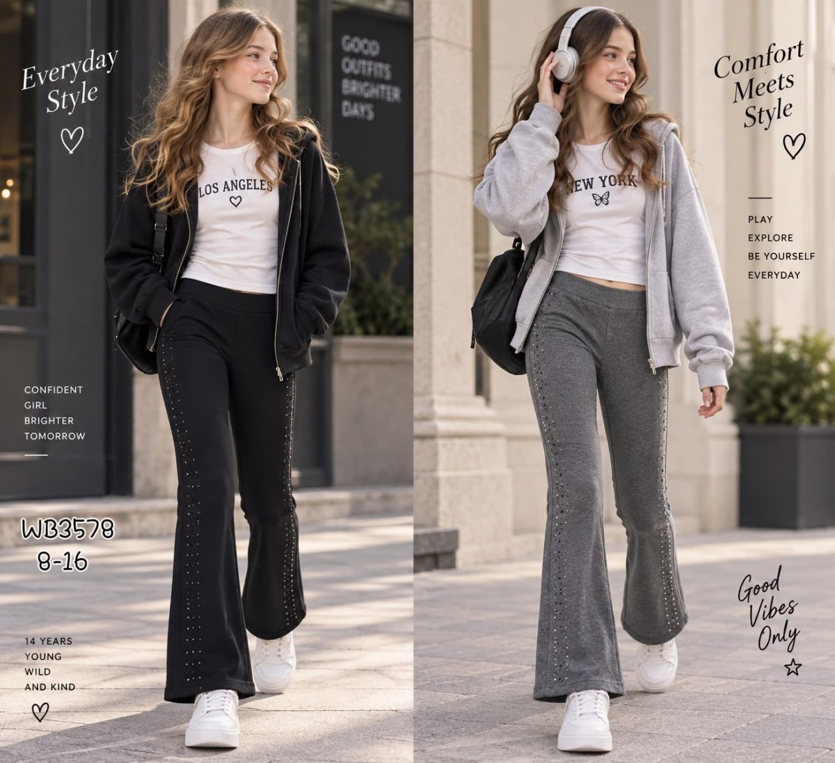 Spodnie DZIECIĘCA size 8-16 lat_ paczka 10szt _mix kolor 2638411