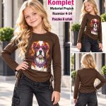 Bluzka DZIECIĘCA size 4-14 lat_ paczka 6szt _1 kolor 2638444
