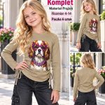 Bluzka DZIECIĘCA size 4-14 lat_ paczka 6szt _1 kolor 2638445