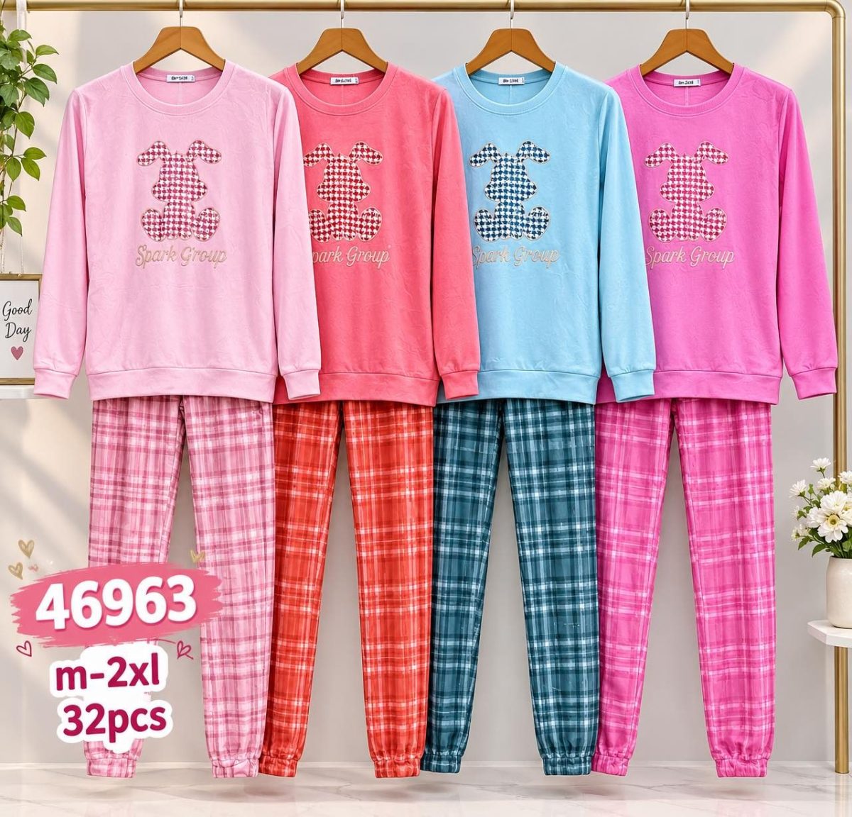 Piżamy DAMSKATURECKA_size m-2xl_paczka 12 szt_mixkolor 2638457