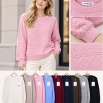 Swetry Damskie  _size uni_ paczka 10szt_ mix kolor 2638480