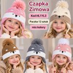 Czapki DZIECIĘCA numer 48-50_ paczka 12szt _mix kolor 2638494