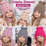 Czapki DZIECIĘCA numer 48-50_ paczka 12szt _mix kolor 2638498
