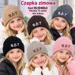 Czapki DZIECIĘCA numer 48-50_ paczka 12szt _mix kolor 2638501