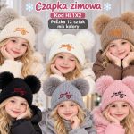 Czapki DZIECIĘCA numer 48-50_ paczka 12szt _mix kolor 2638505