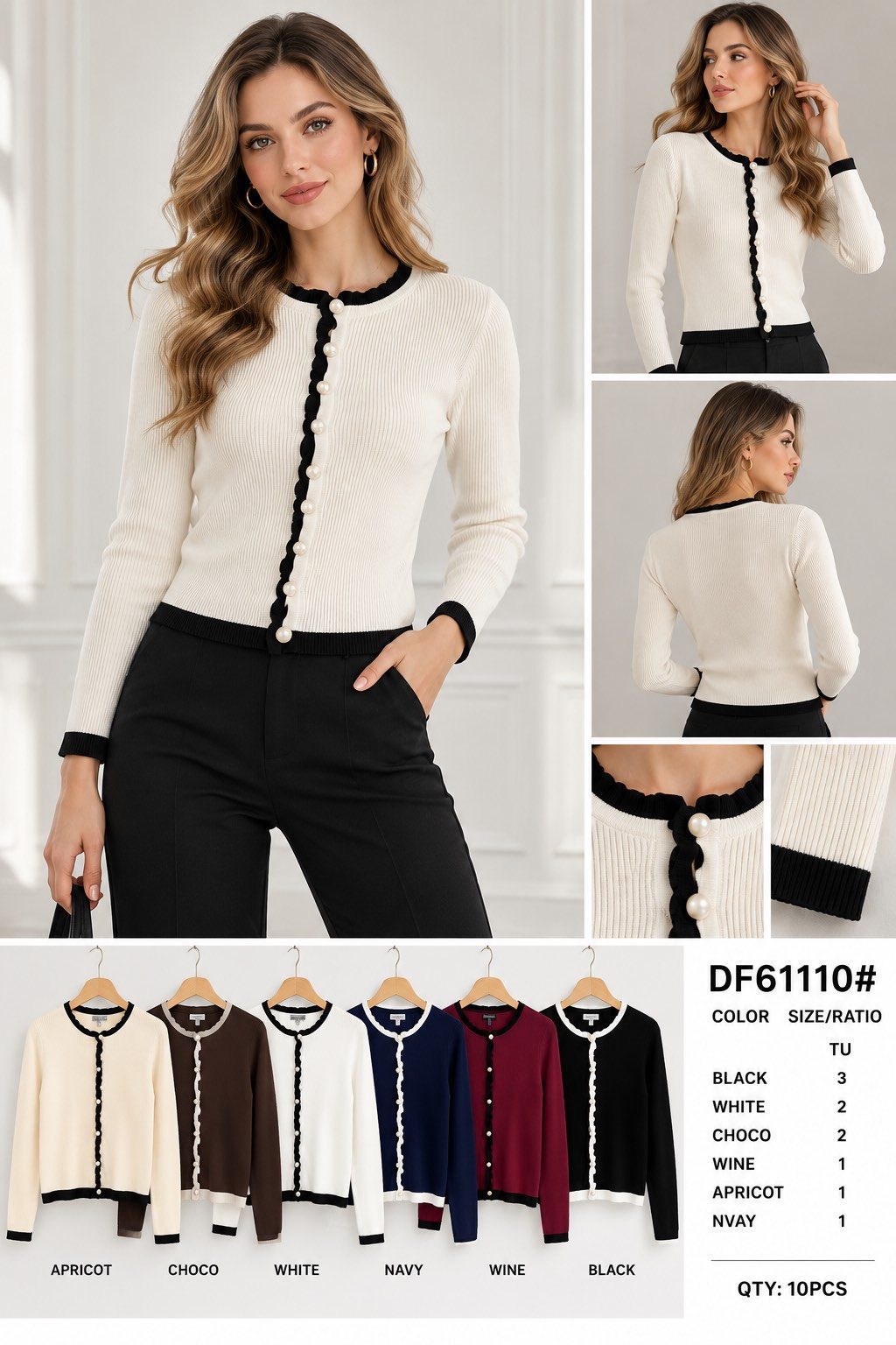 Swetry DAMSKATURECKA_size uni_paczka 10 szt_mixkolor 4869526