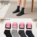 Skarpety DAMSKA.SIZE: 35-42_( 40PAR/PACZKA) KOLOR JAK NA ZDZIĘCIU 4869534