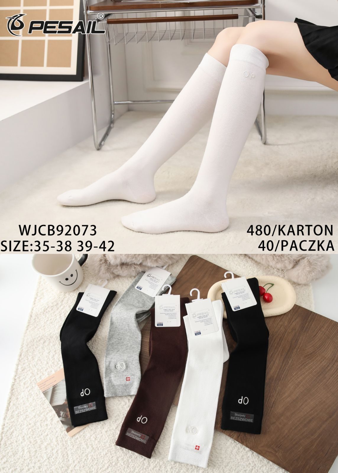 Skarpety DAMSKA.SIZE: 35-42_( 40PAR/PACZKA) KOLOR JAK NA ZDZIĘCIU 4869539