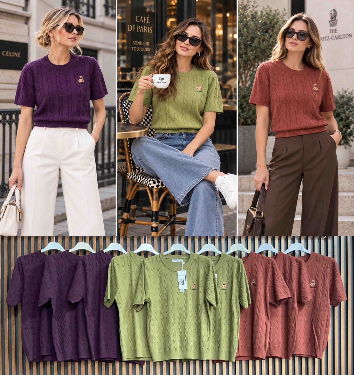 Swetry Damskie wloskie _size uni_ paczka 6szt_ mix kolor 4869678