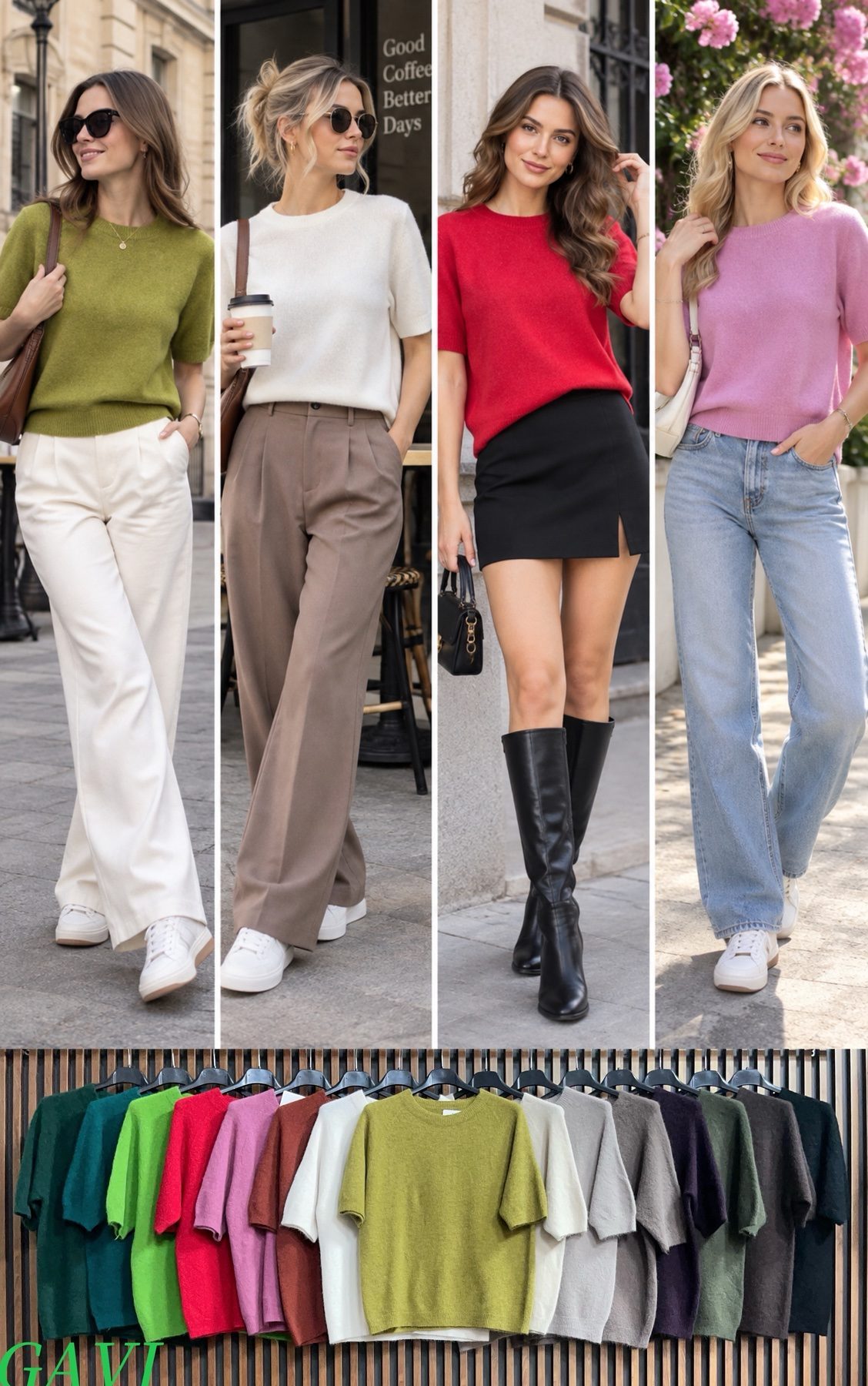 Swetry Damskie wloskie _size uni_ paczka 6szt_ mix kolor 4869679