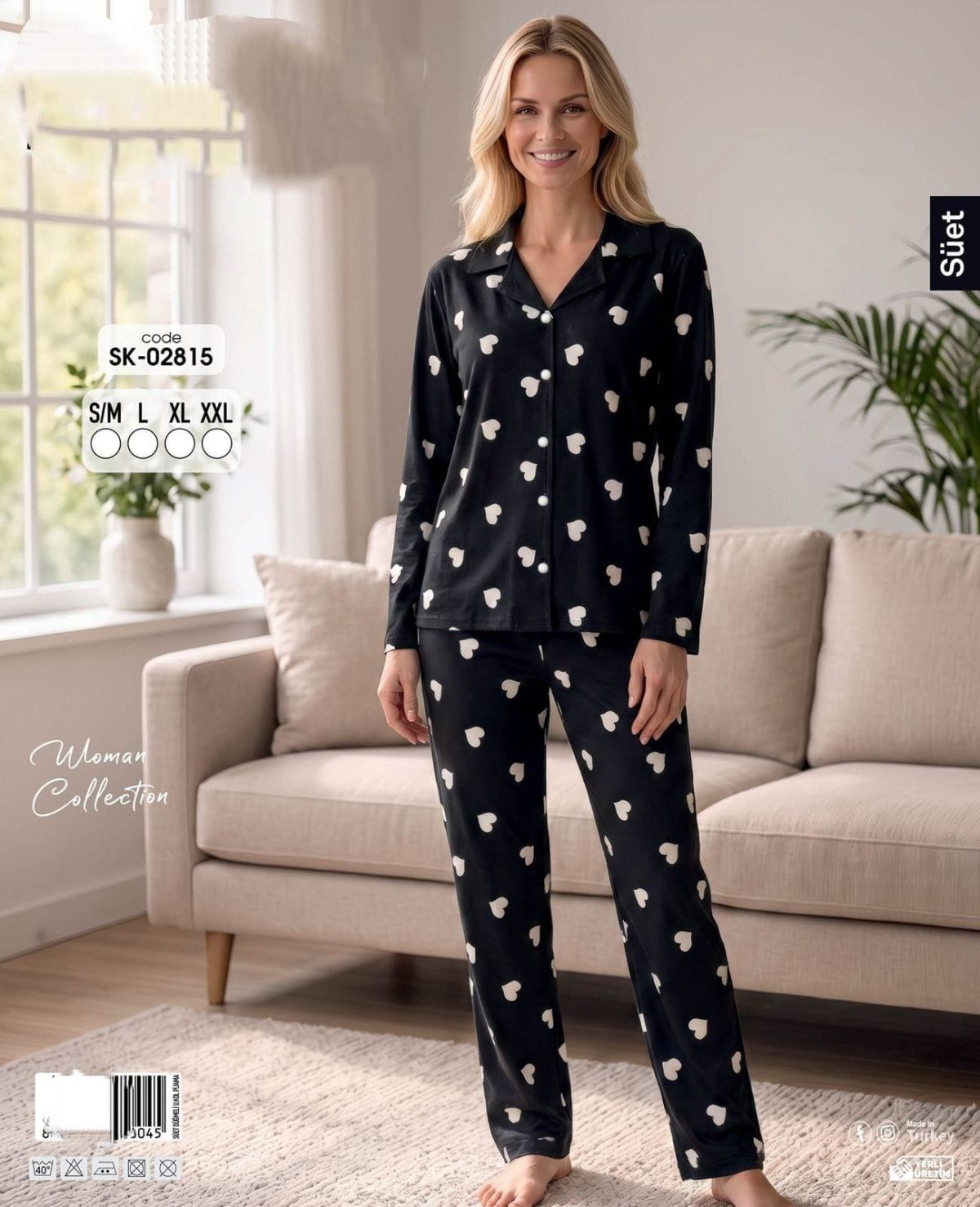 Piżamy DAMSKA_size s-2xl_paczka 8 szt_1kolor 4869605