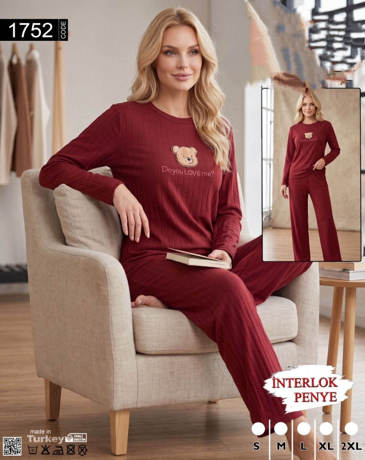Piżamy DAMSKA_size s-2xl_paczka 8 szt_1kolor 4869621