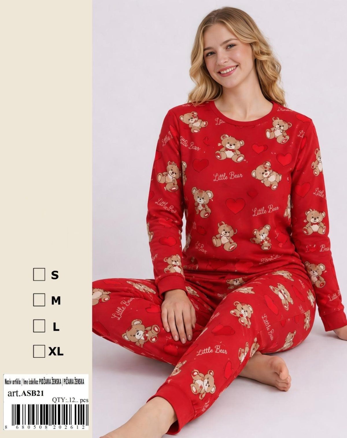 Piżamy DAMSKA_size s-2xl_paczka 8 szt_1kolor 4869630