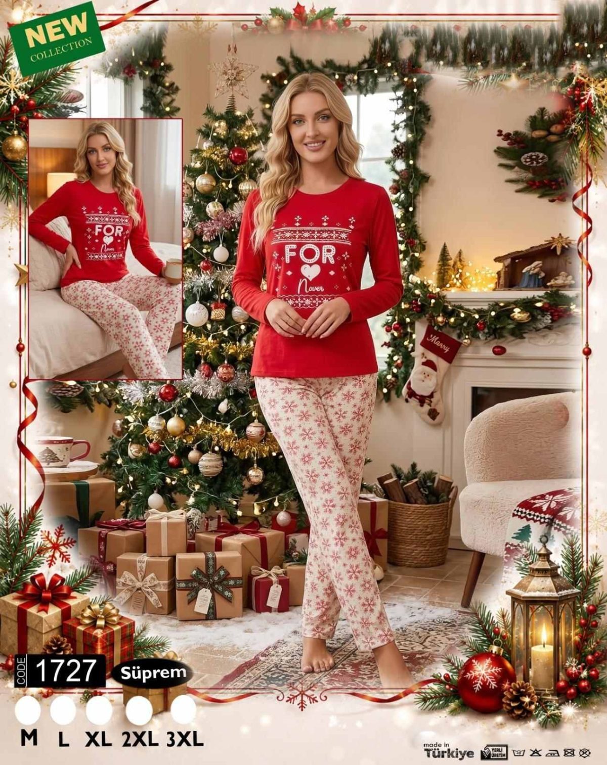Piżamy DAMSKA_size m-3xl_paczka 10 szt_1kolor 4869637