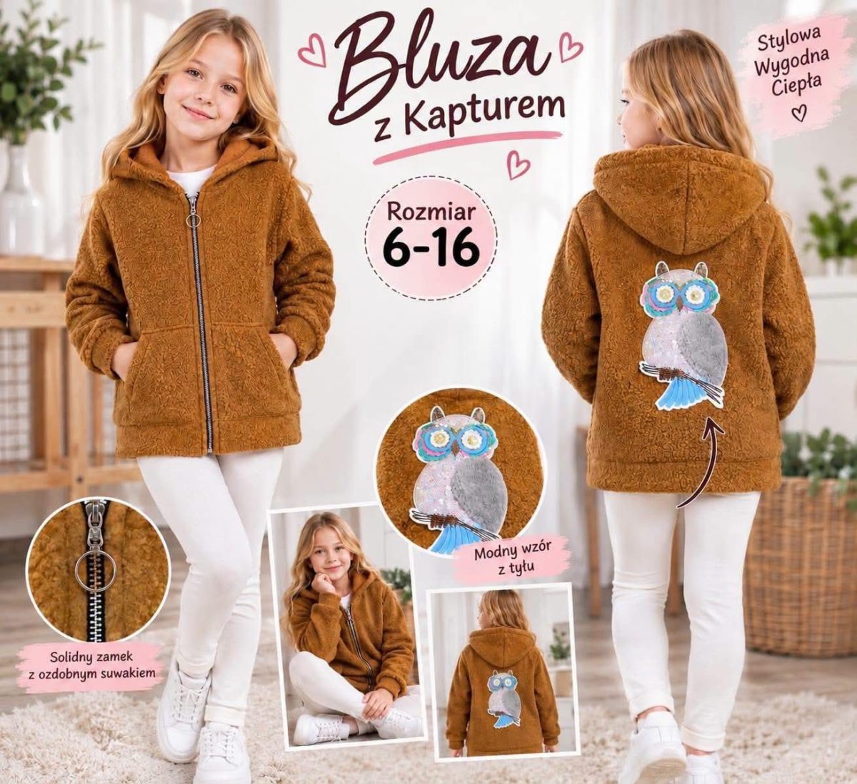 Bluza DZIECIĘCA size 6-16 lat_ paczka 6szt _1 kolor 4869648