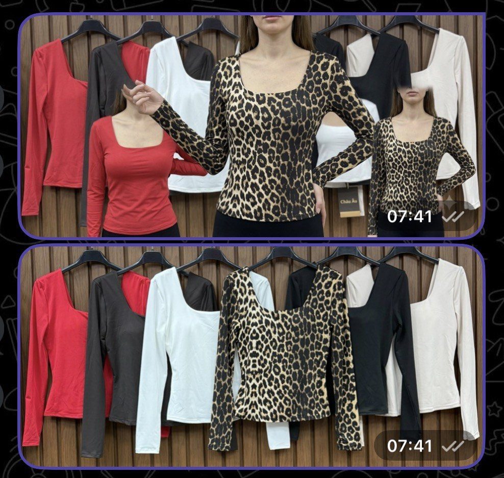 Bluzki Damskie wloskie _size uni_ paczka 6szt_ mix kolor 2726000