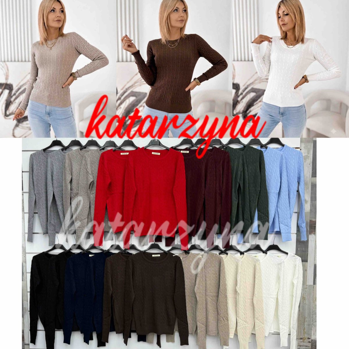 Swetry DAMSKA WŁOSKA_size uni_paczka 6 szt_mixkolor 2726151
