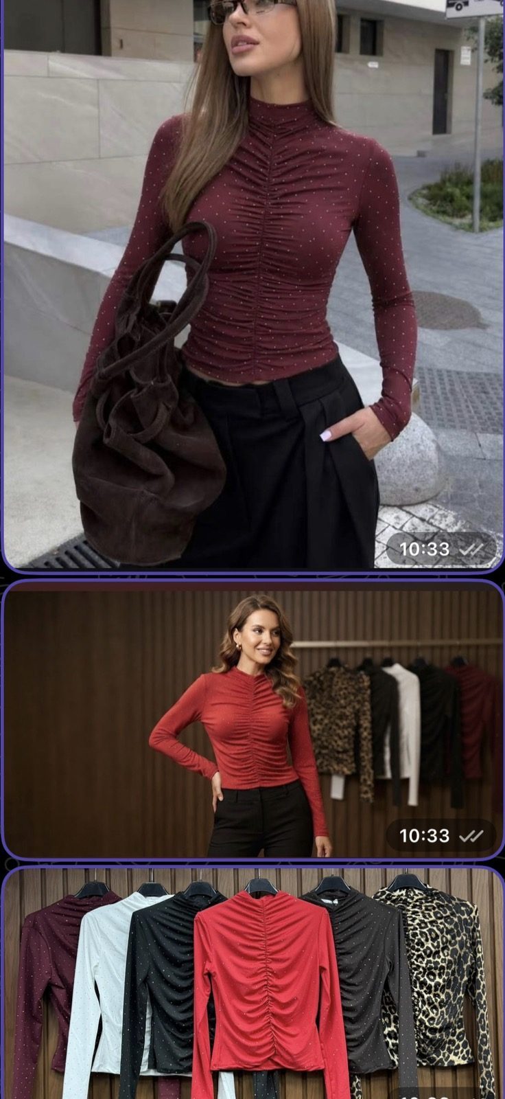 Bluzki Damskie wloskie _size uni_ paczka 6szt_ mix kolor 6649464